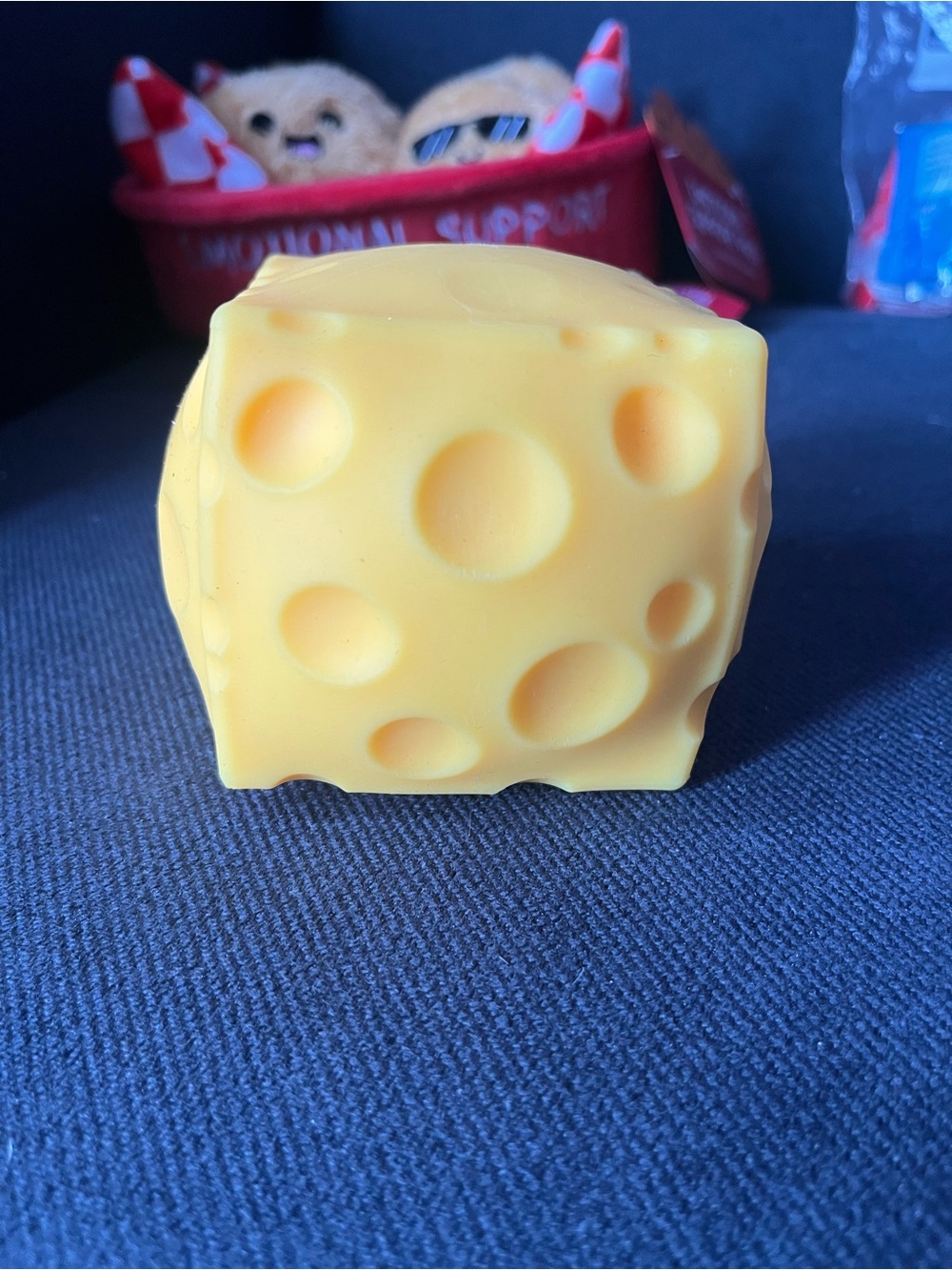 Yellow Cheese Squishy Stress Toy